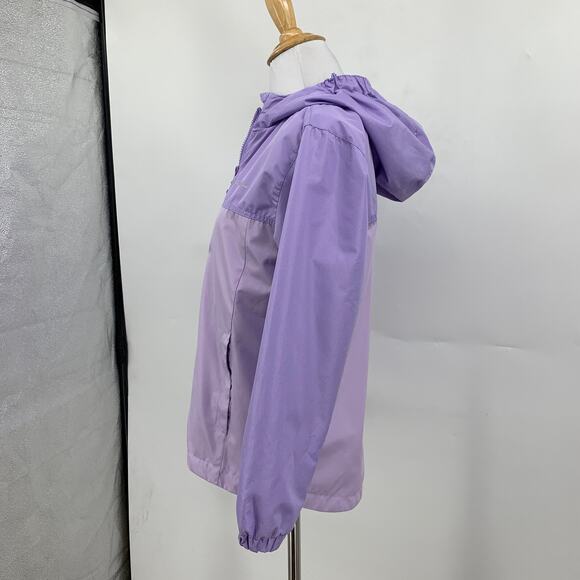Eddie Bauer Jacket Girls Medium Lilac Lavender Full Zip Hoode LongSleeve Outdoor - Picture 4 of 13